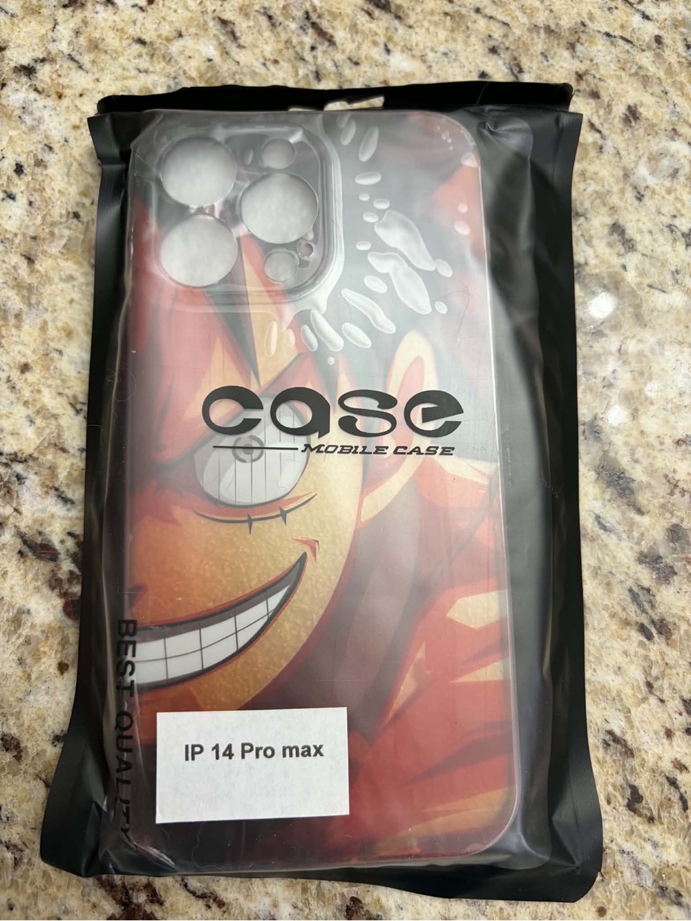 Mobile Case for iPhone 14 Pro Max — Red Orange Character Graphic